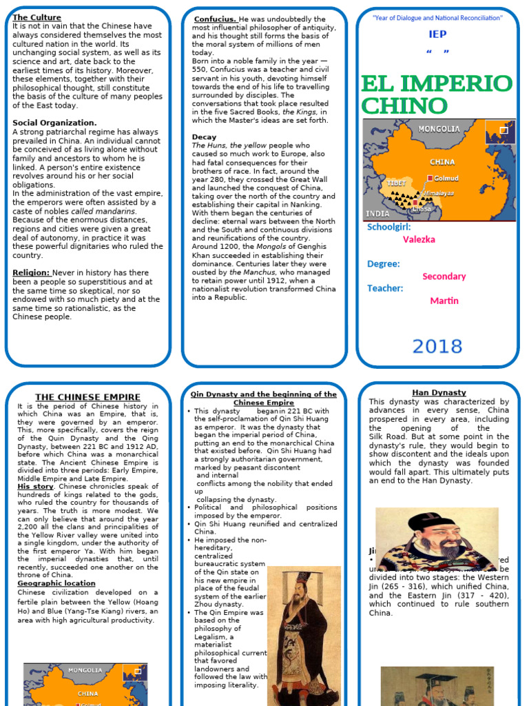 Overview of Chinese Cultural History | PDF | History Of China | Emperor ...