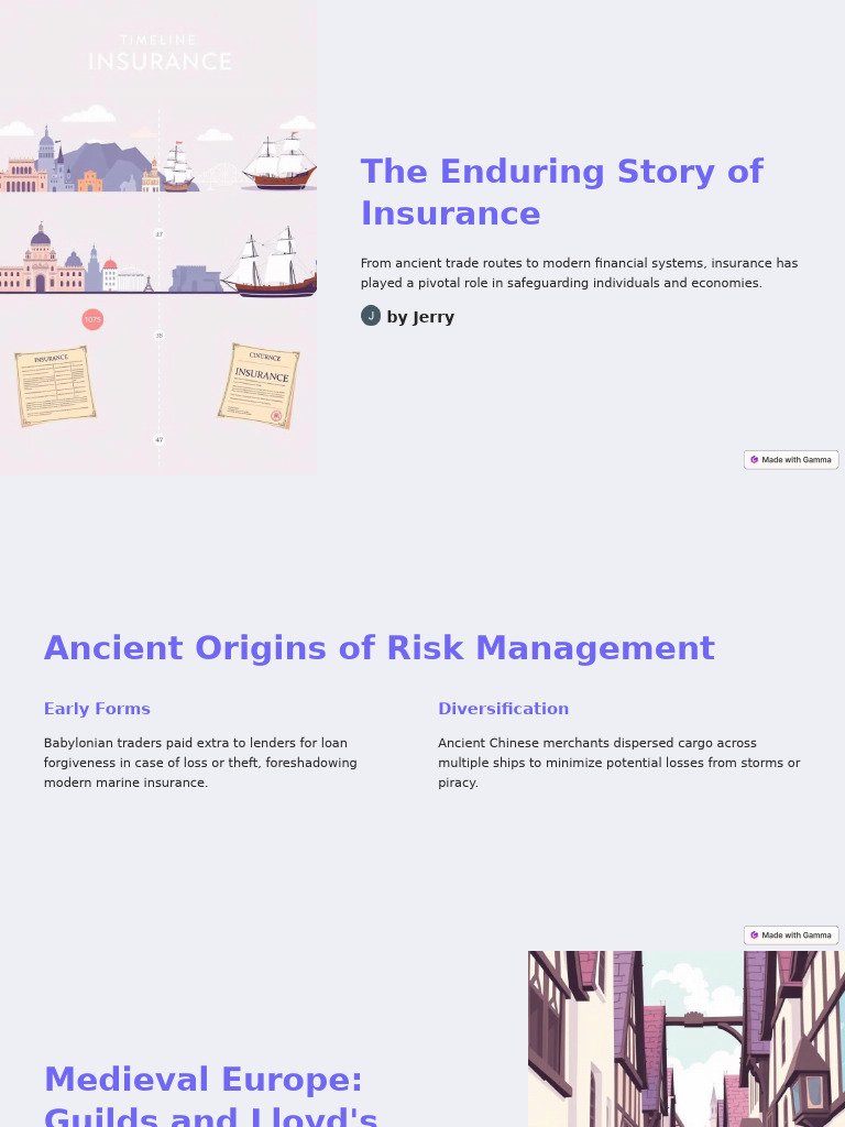 The Evolution of Insurance Systems | PDF | Insurance | Life Insurance