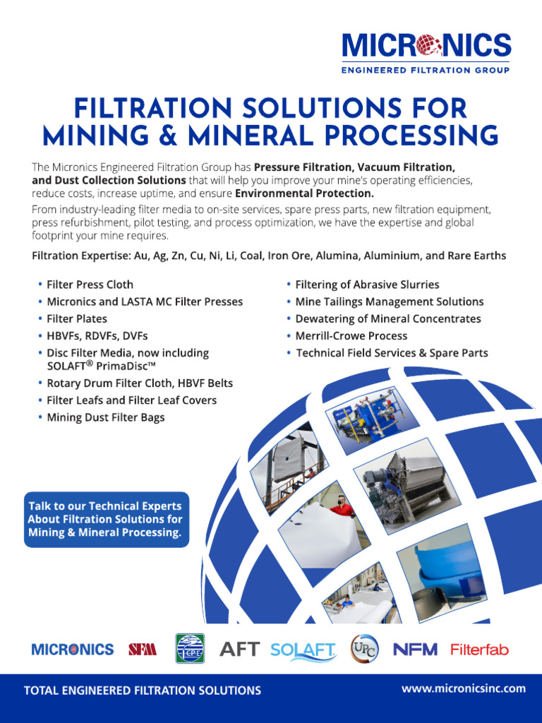 Mining Industry Filtration Solutions Flyer 2 - 4 | PDF