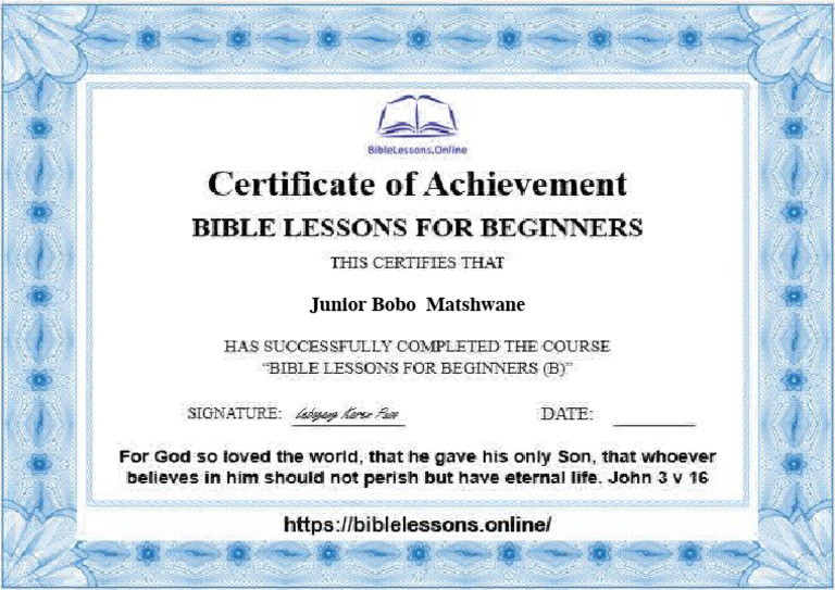 Bible Lessons Online