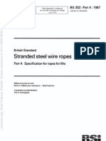 BS 302-4 1987 Wire Ropes