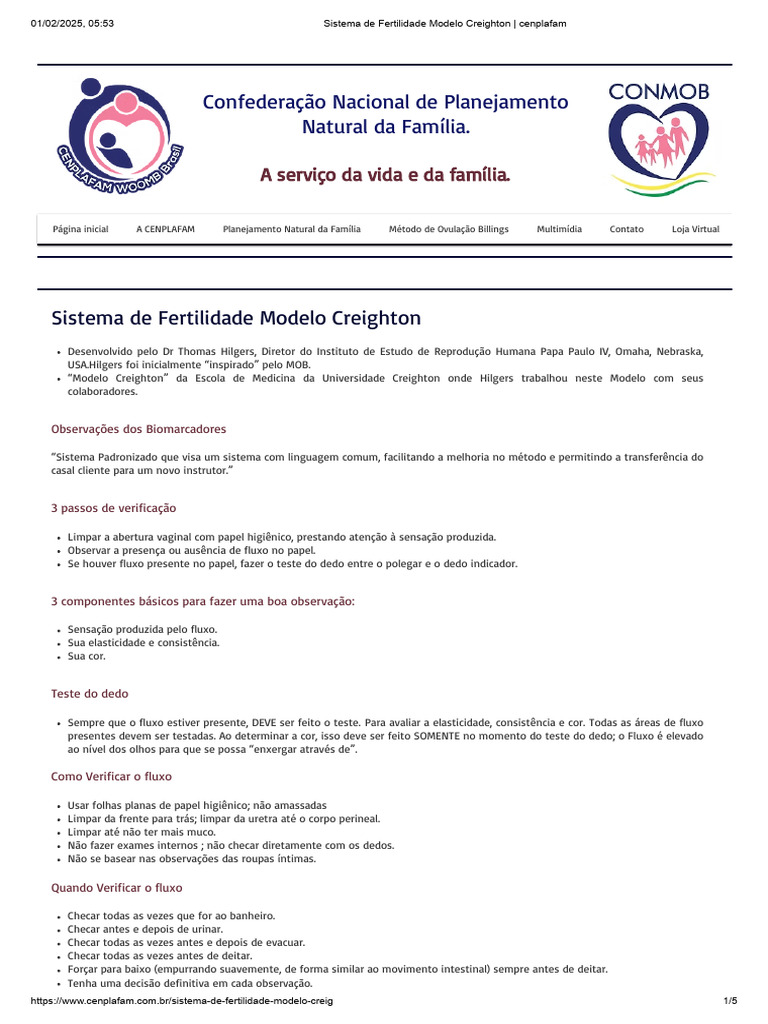 Método Creighton de Fertilidade | PDF | Cor