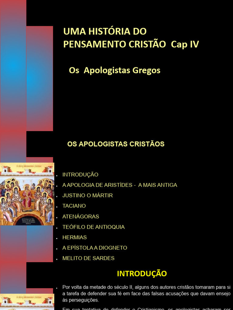 Apologistas Cristãos do Século II | PDF | Logos (cristianismo) | Logotipos
