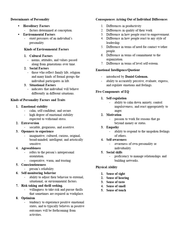 ELECTIVE_NOTES_4 | PDF | Emotional Intelligence | Cognition