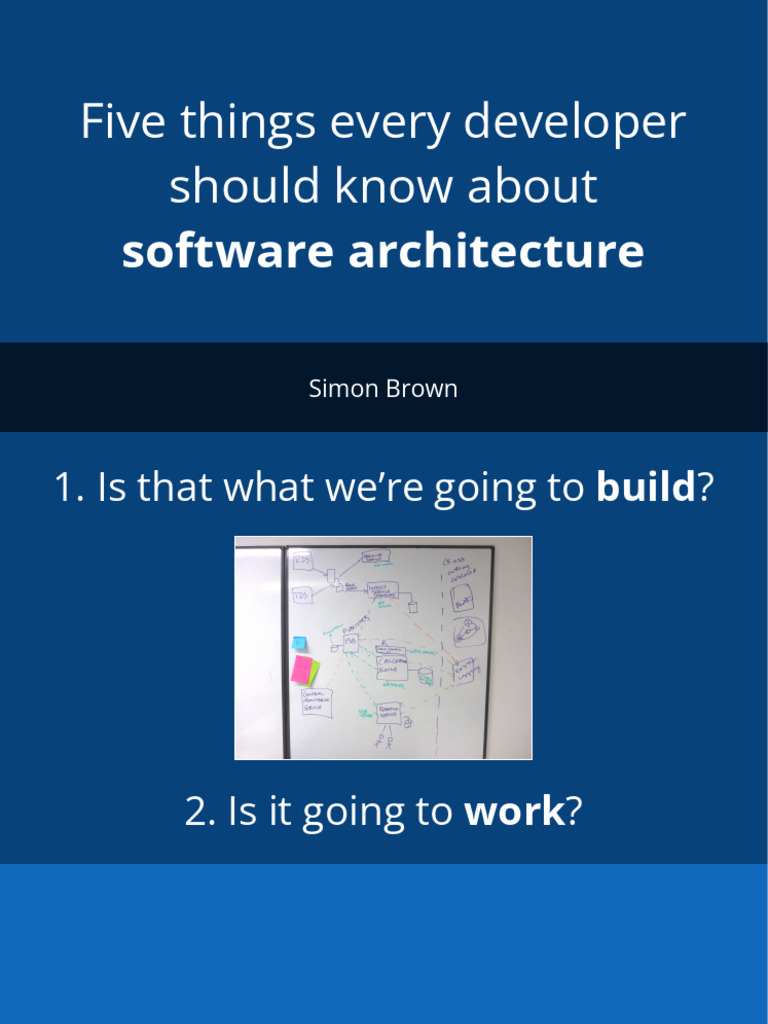 Key Insights on Software Architecture | PDF | Leadership | Software