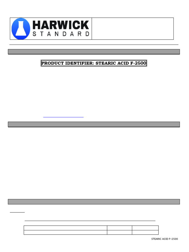 Stearic Acid | PDF
