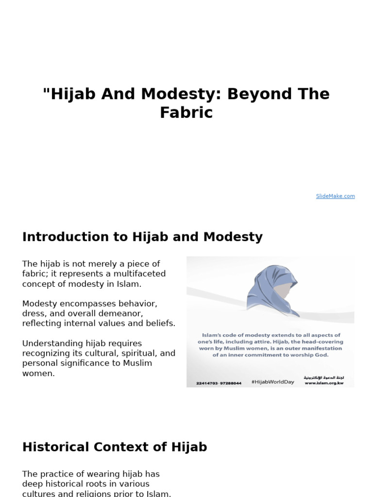 Understanding Hijab and Modesty | PDF | Hijab | Modesty