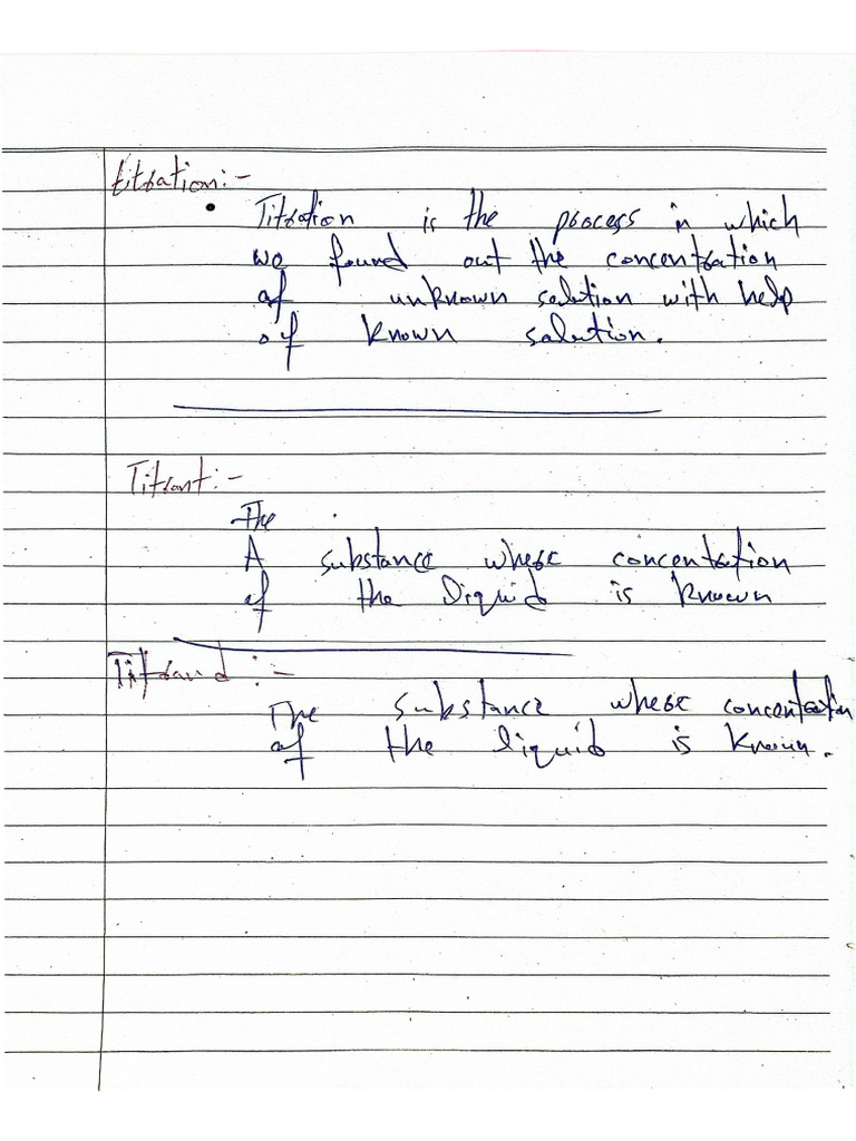 How To Do Titration | PDF
