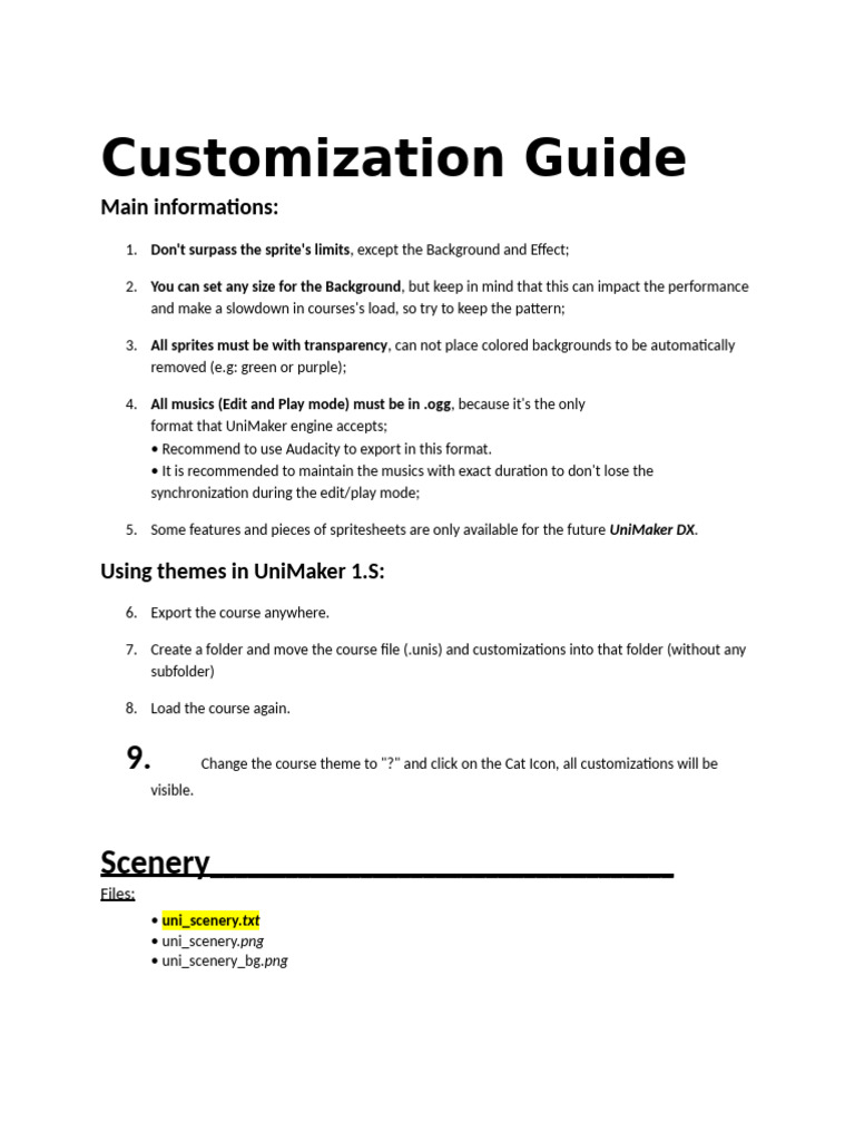 UniMaker Customization Guide | PDF | Imaging