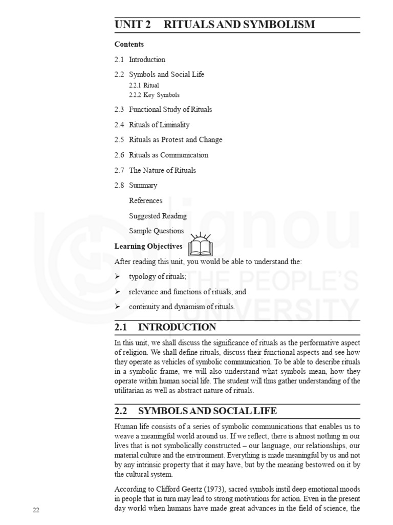 Understanding Rituals and Symbols | PDF | Rituals | Émile Durkheim