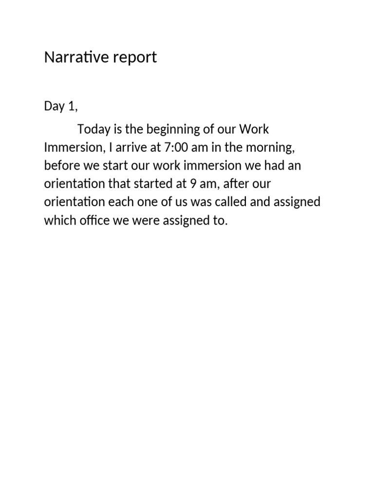 Work Immersion Experience Summary | PDF
