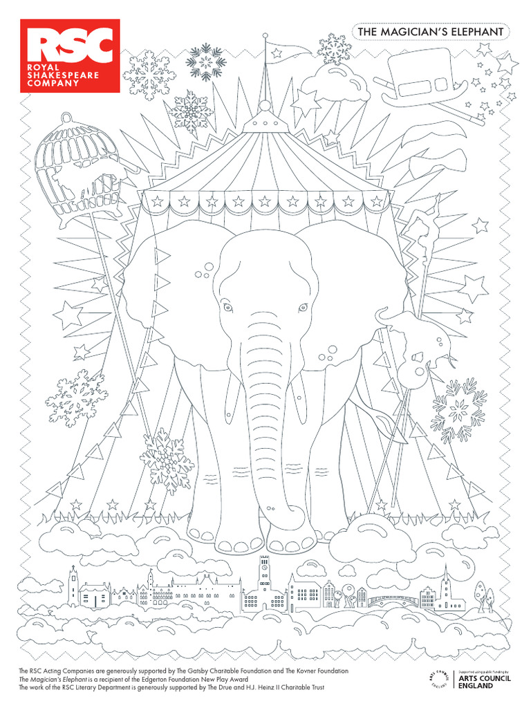 The Magician 39 S Elephant Colouring in Sheets | PDF