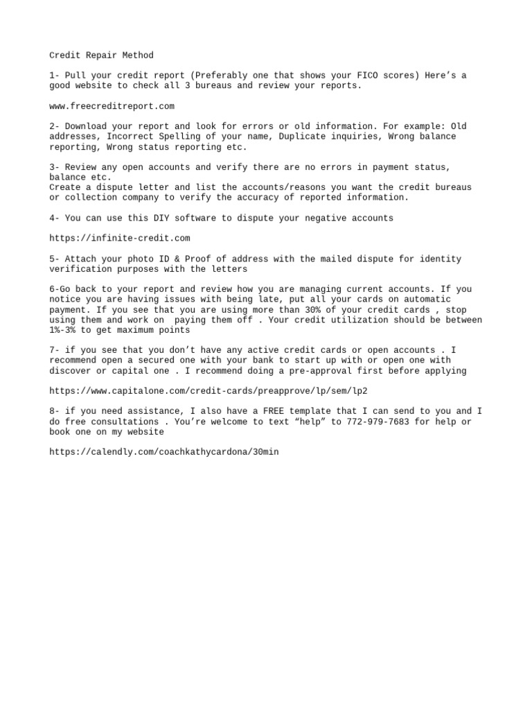 Fix Your Own Credit | PDF