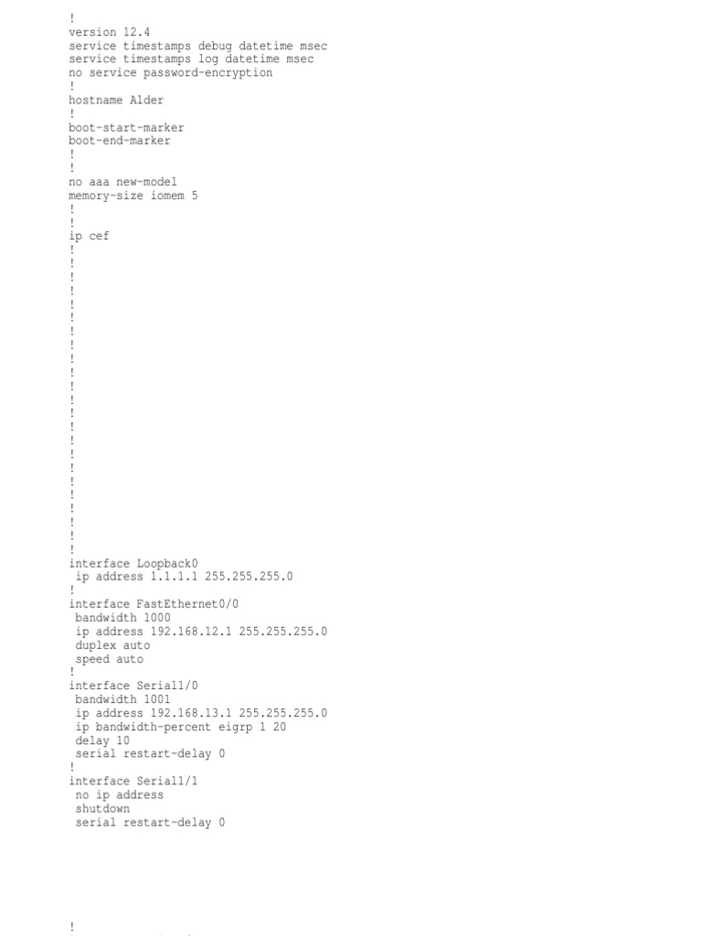 Cisco Router Configuration Example | PDF | Technology & Engineering
