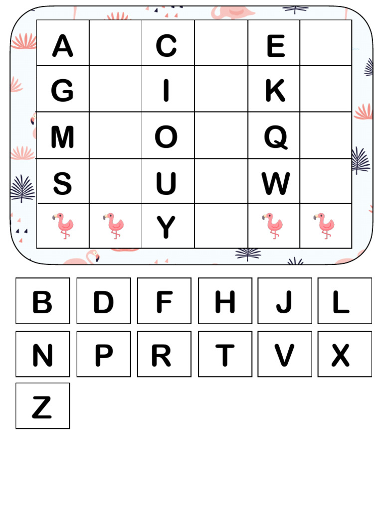Jeu Les Lettres Manquantes | PDF