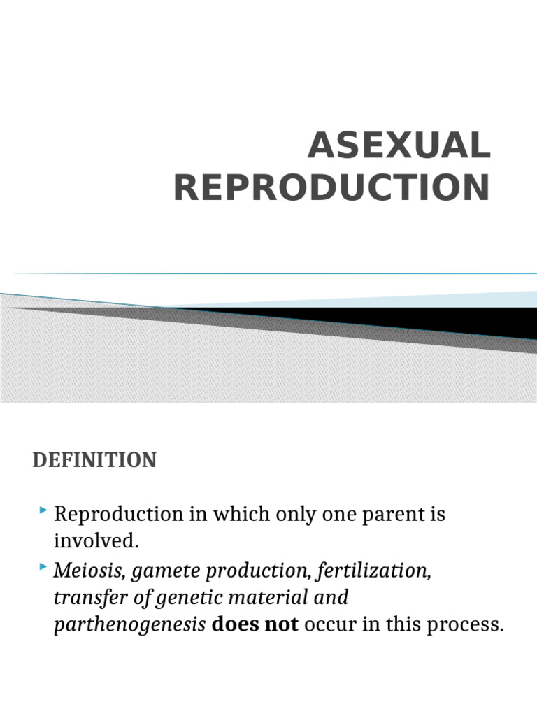 Asexual Reproduction: Types and Examples | PDF | Sexual Reproduction ...
