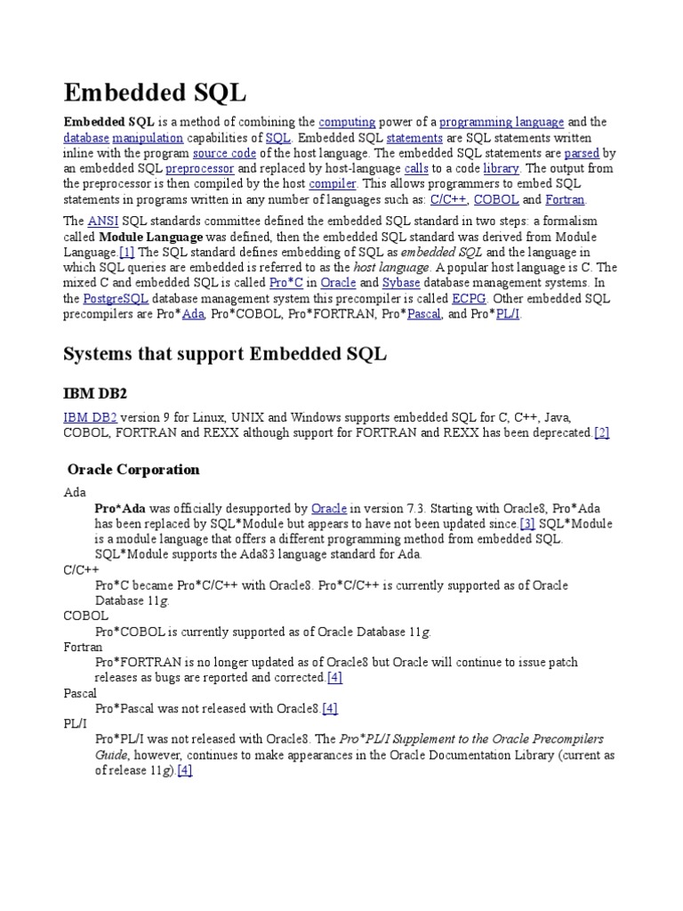 ESQL | Download Free PDF | Sql | Oracle Database
