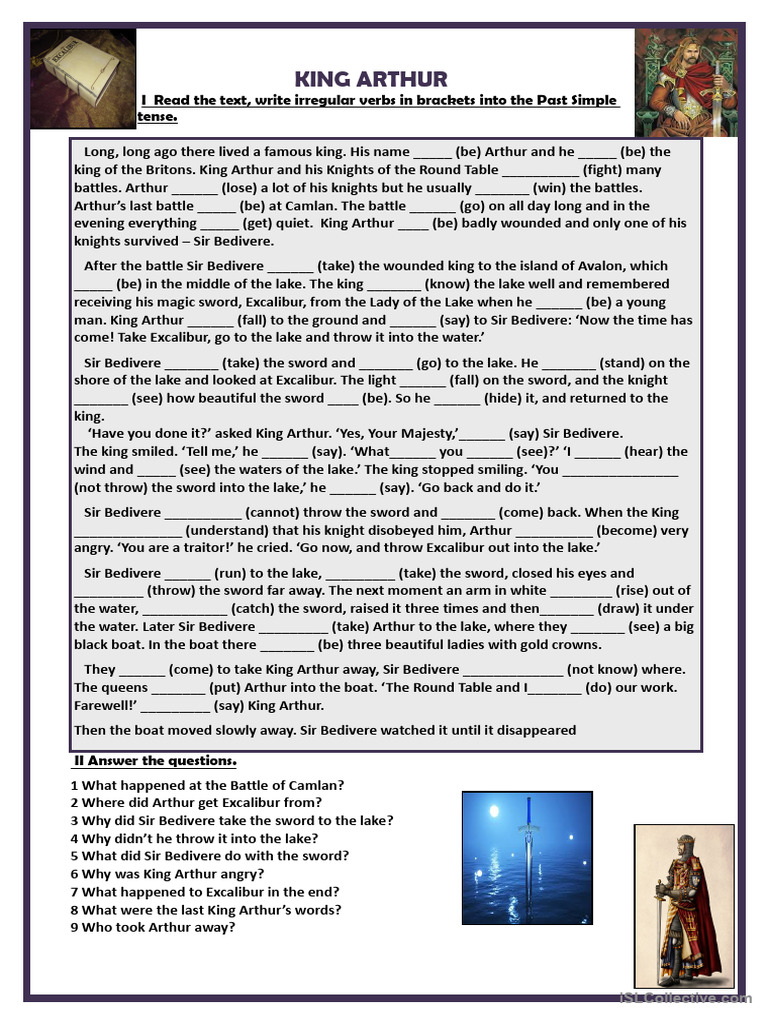 King Arthur's Battle and Excalibur Quest | PDF | Excalibur | King Arthur