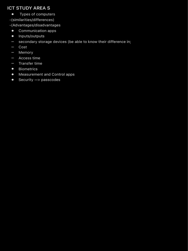 Ict Study Area S | PDF
