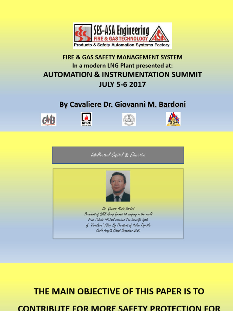 07 Ses Asa Bardoni Fire Gas Safety Management System | PDF | Sensor