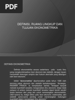 Download Definisi Tujuan Ruang Lingkup Ekonometrika by Andi ZulfiAnggagustina SN82272335 doc pdf
