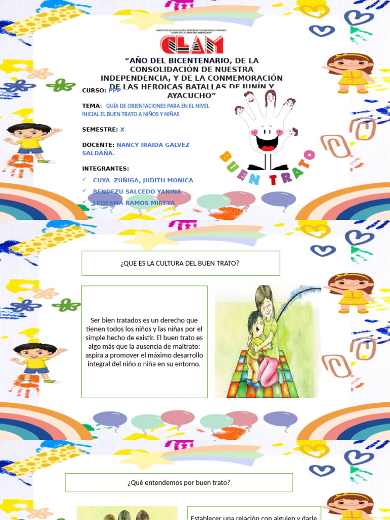 Guía de Buen Trato en Niños y Niñas | PDF | Salón de clases | Aprendizaje