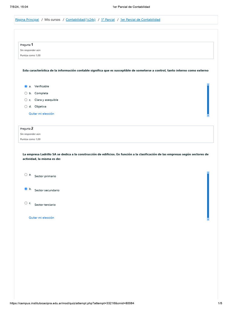 1er Parcial de Contabilidad | PDF | Contabilidad | Bancos