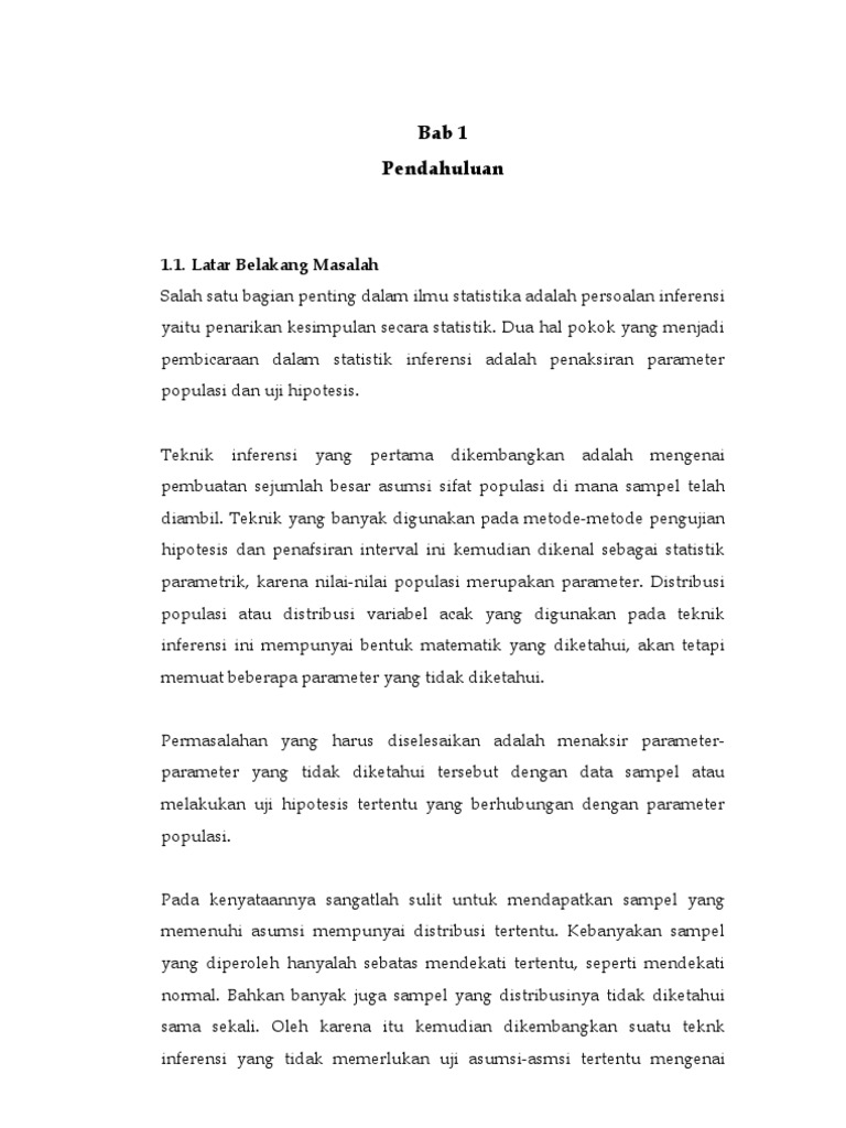 Statistika Non Parametrik Bab 1 Pendahuluan Modul 6 Laboratorium Statistika Industri Data Praktikum Risalah Moch Ahlan Munajat Universitas Komputer Indonesia