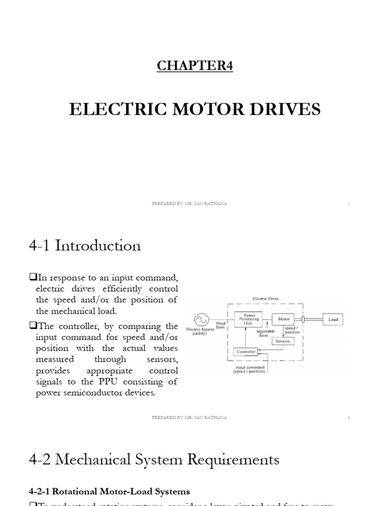 Chapter 4 Electric Motor Drives | PDF | Electric Motor ...