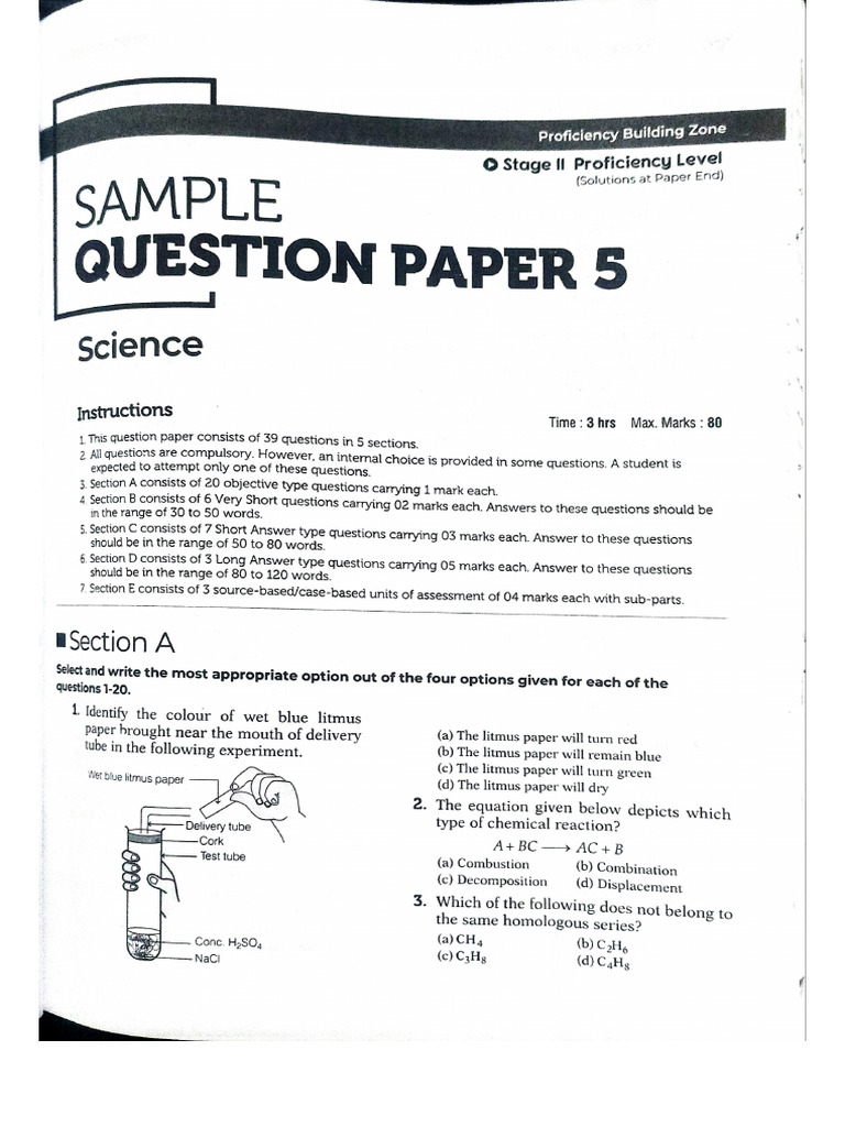 Sample Paper 5 | PDF