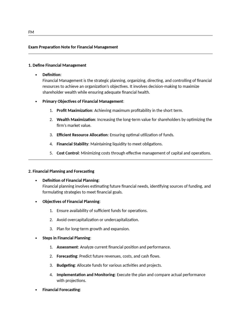 Exam prep for FM | PDF | Net Present Value | Internal Rate Of Return