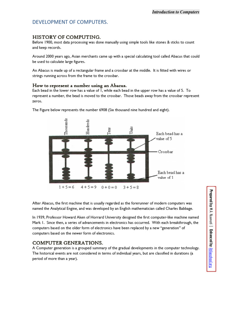 Edition 1.3 Development of Computers | PDF | Integrated Circuit ...