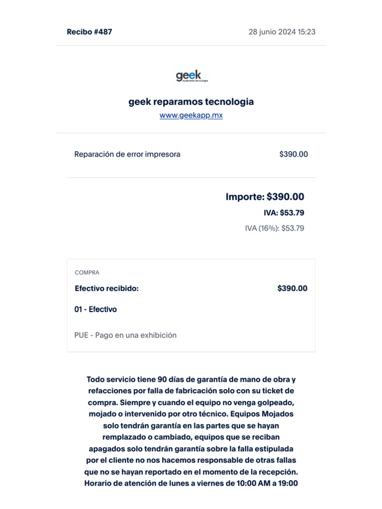 Recibo | PDF | Informática