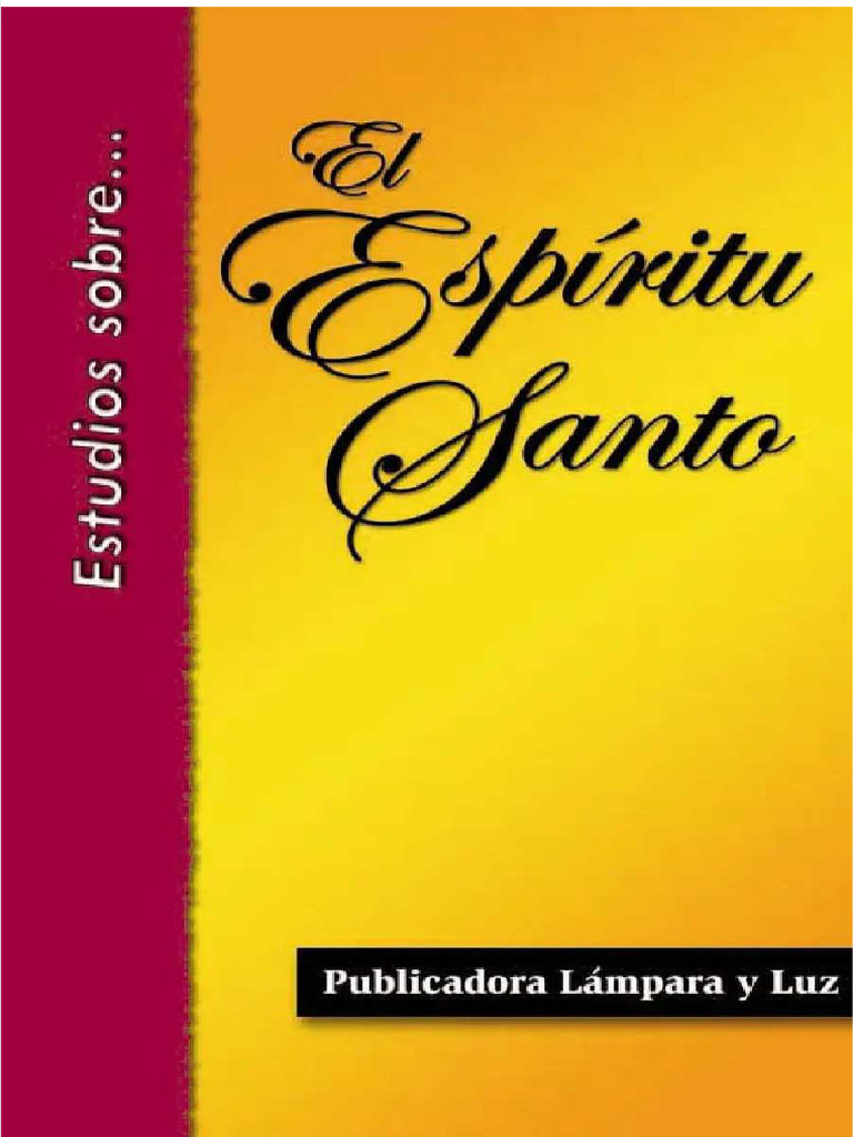 Estudio sobre el Espíritu Santo | PDF | espíritu Santo | Cristo (título)
