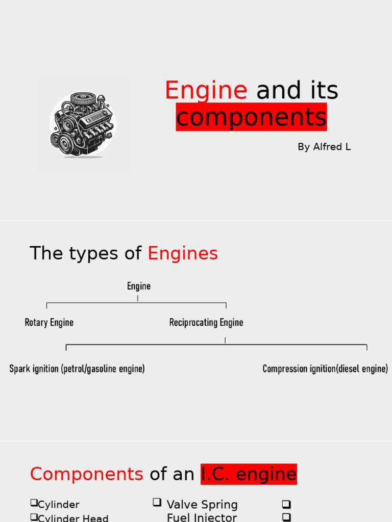 Engine and Its Components Automotive | PDF