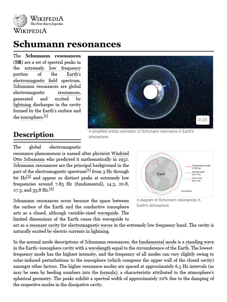Understanding Schumann Resonances | PDF | Physical Phenomena | Physical ...