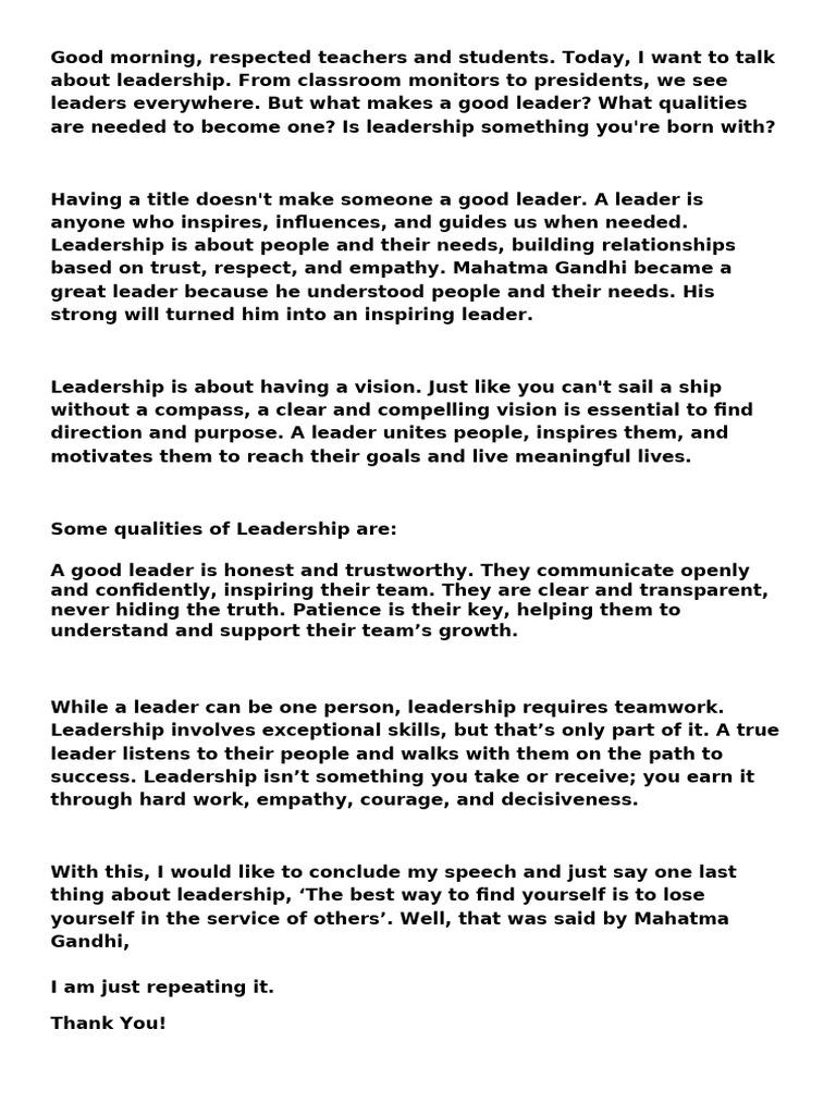 Essential Qualities of Effective Leadership | PDF