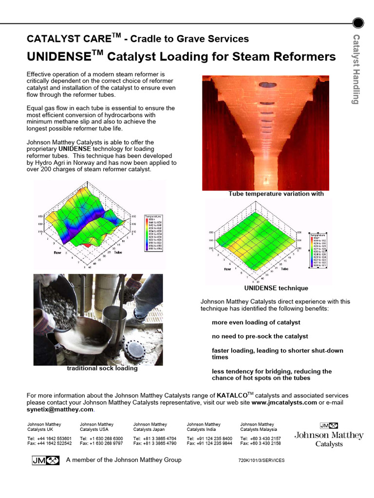 UNIDENSE Catalyst Loading Benefits | PDF | Energy Technology ...
