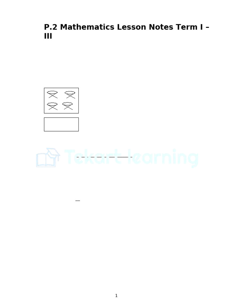 Mathematics Lesson Notes: Sets and Numbers | PDF | Shape | Elementary ...