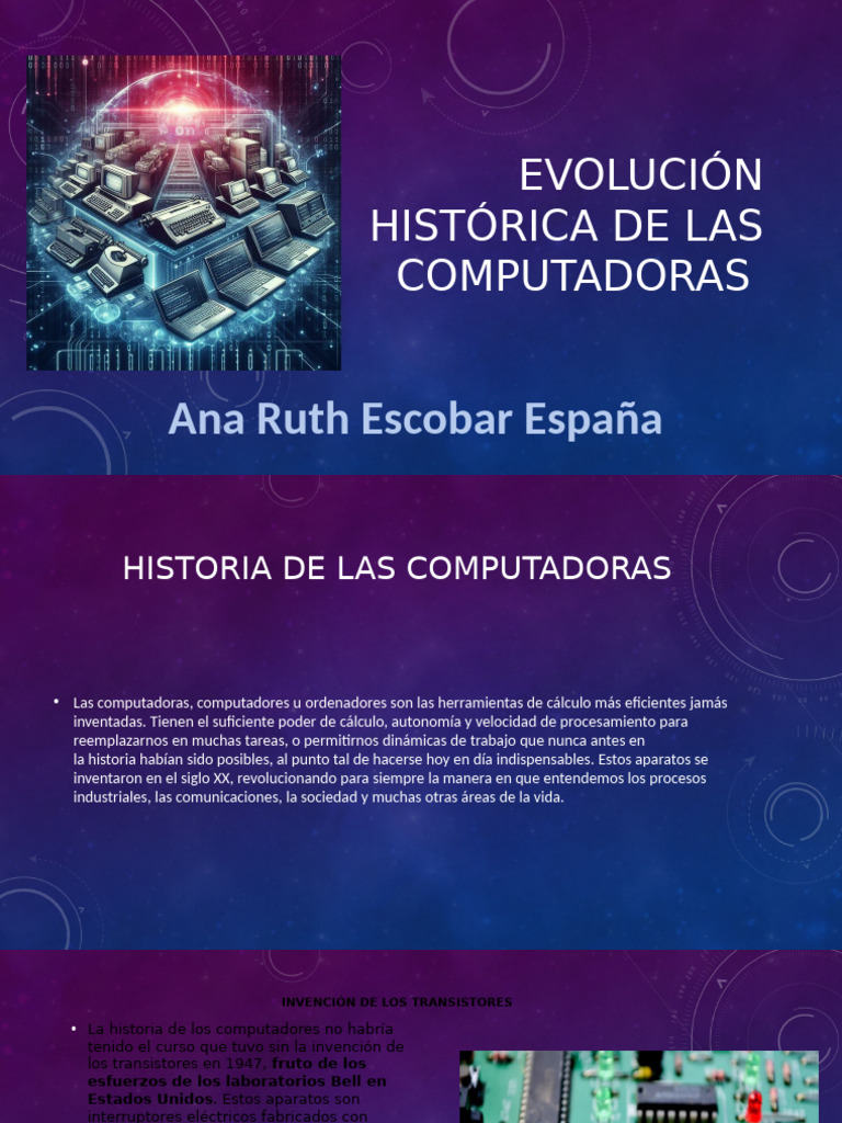 Evolución Histórica de las Computadoras | PDF | Circuito integrado | Ibm