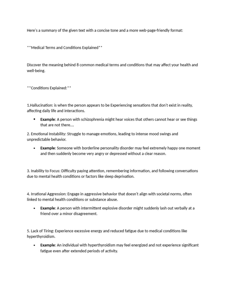 Notes For Taser | PDF | Mental Disorder | Borderline Personality Disorder
