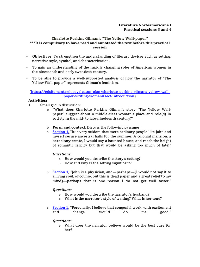Analyzing Gilman's 