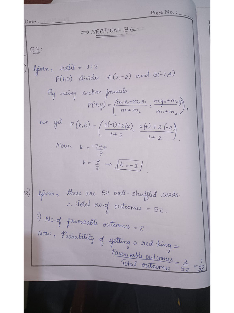 Section B and C | PDF