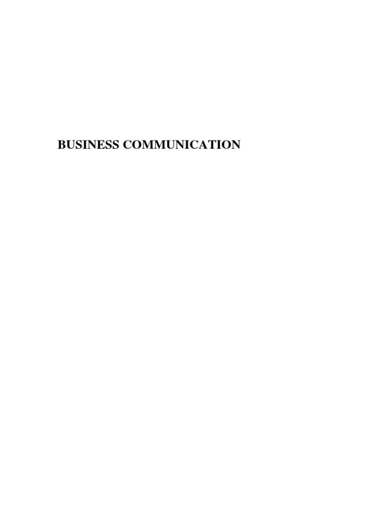 Essentials of Business Communication | PDF | Nonverbal Communication ...