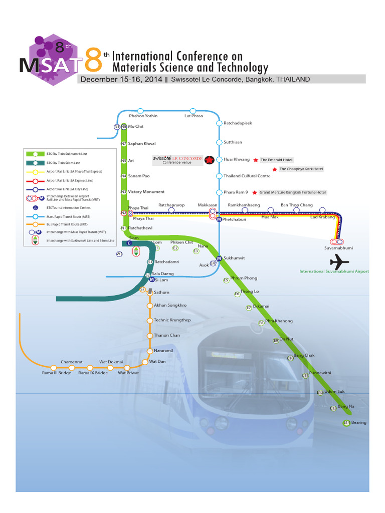 Bangkok Train Map Overview | PDF | Bangkok | Rail Transport