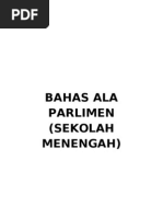 Contoh Teks Bahas Alaparlimen
