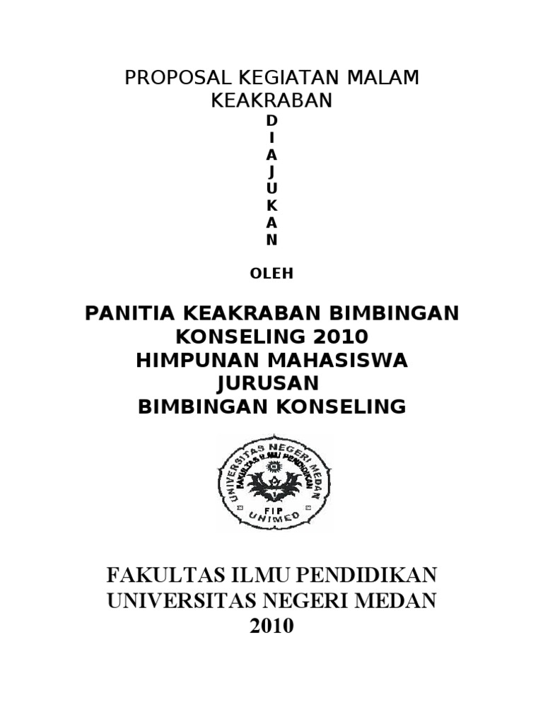 Proposal Kegiatan Malam Keakraban Perbaikan