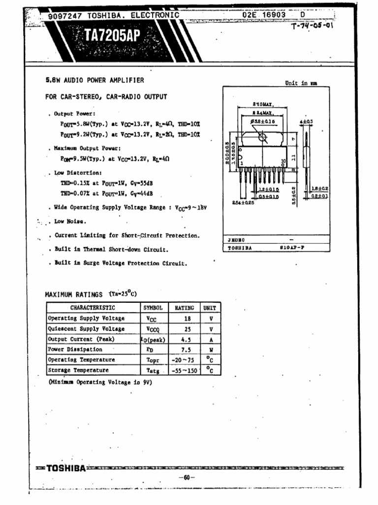 Electronic Components Datasheet | PDF