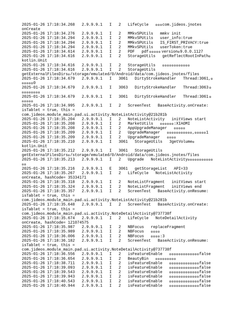 2025-01-26 957700117 Log | PDF