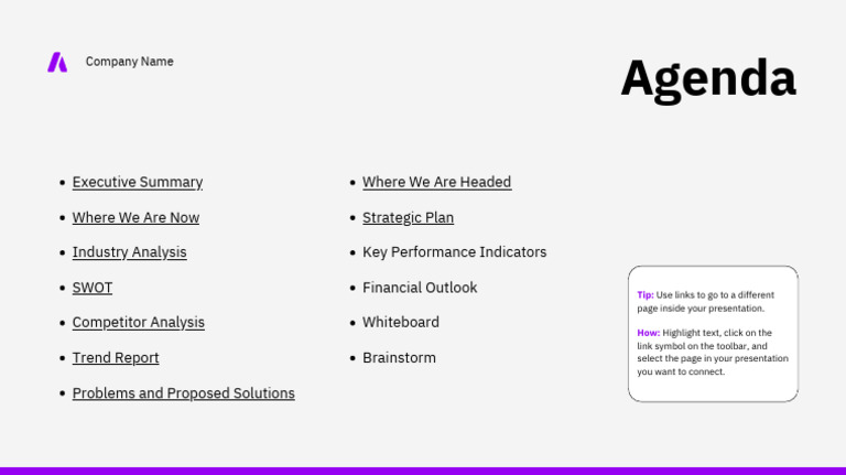 Linking Pages in Presentations Guide | PDF